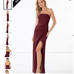 Azazie LEXIE dress in Cabernet